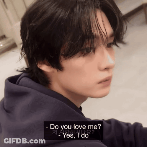 Close Up Face Saying Do You Love Me GIF
