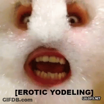 Close Up Face Saying Erotic Yodeling GIF