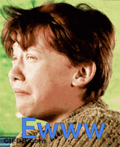 Close Up Face Saying Ewww GIF