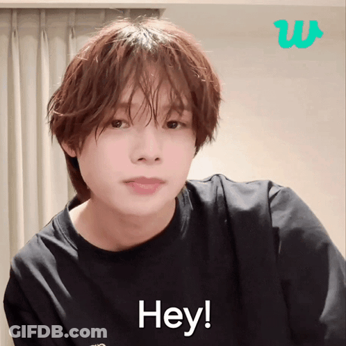 Close Up Face Saying Hey GIF