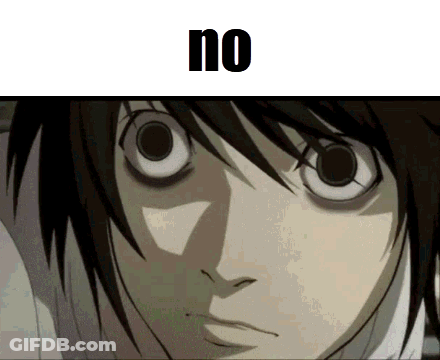 Close Up Face Saying No GIF