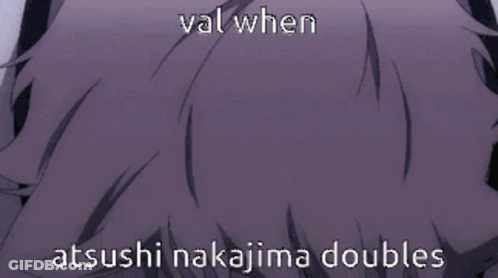 Close Up Face Saying Val When Atushi Nakajima Doubles GIF