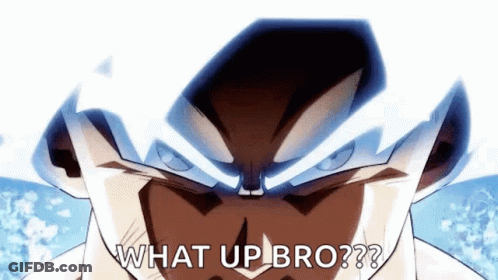 Close Up Face Saying What Up Bro GIF
