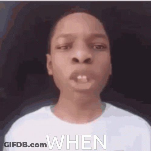 Close Up Face Saying When GIF