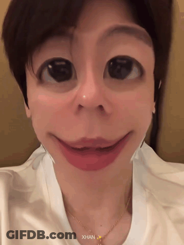 Close-Up Face Saying Xhan GIF
