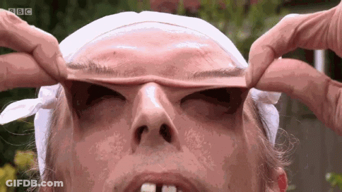 Close Up Face With BBC GIF