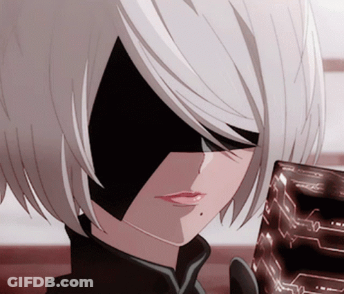 Close Up Face With Black Eye Mask GIF