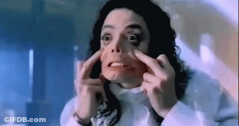 Close Up Face With Black Spots GIF
