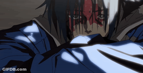 Close Up Face With Blood Coming Out Of Eyes GIF