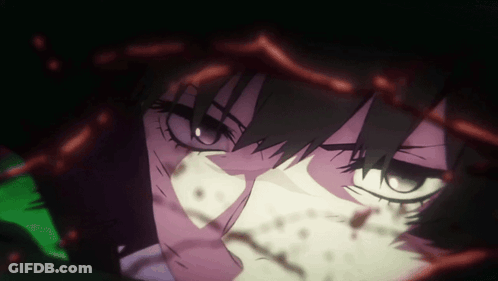 Close-Up Face With Blood From Eyes GIF