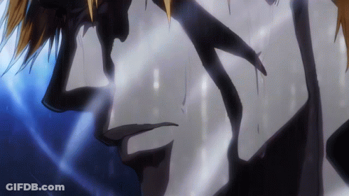 Close Up Face With Blue Light Behind GIF
