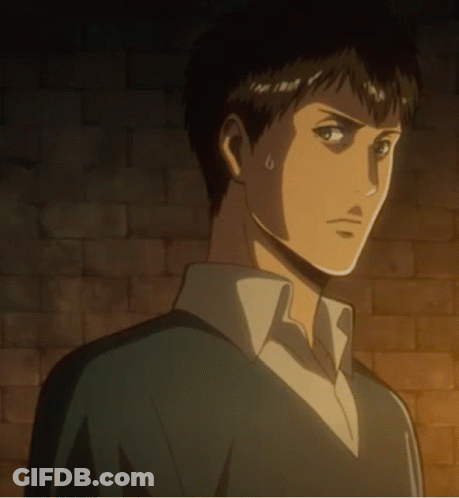 Close Up Face With Brick Wall GIF