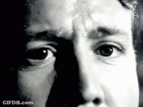 Close Up Face With CGI Watermark GIF