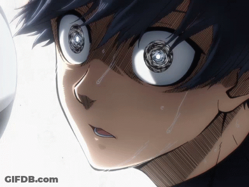 Close Up Face With Circle In Eyes GIF