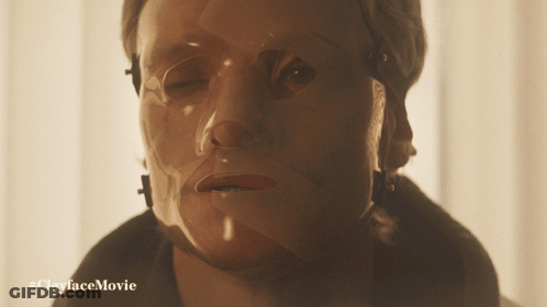 Close Up Face With #Clayfacemovie GIF