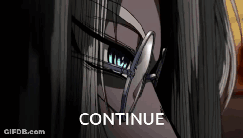 Close Up Face With Continue Below GIF