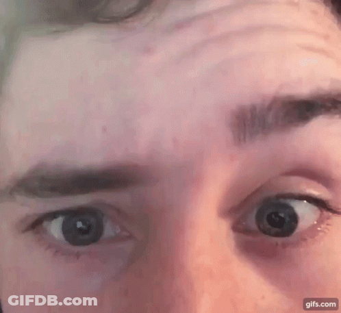 Close Up Face With Eyes Open GIF