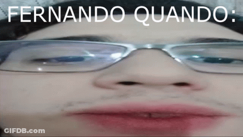 Close Up Face With Fernando Quando Above GIF