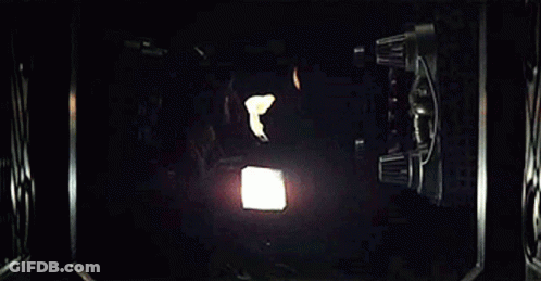 Close Up Face With Flame GIF