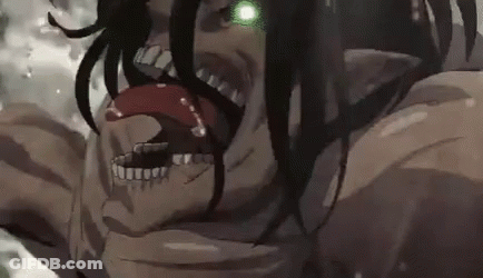 Close Up Face With Green Eye And Tongue Sticking Out GIF