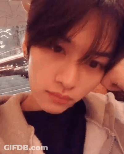 Close Up Face With Head On Shoulder GIF