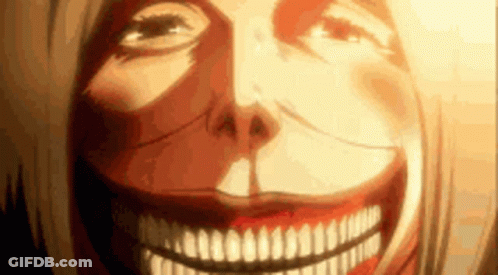 Close Up Face With Huge Smile And Teeth GIF