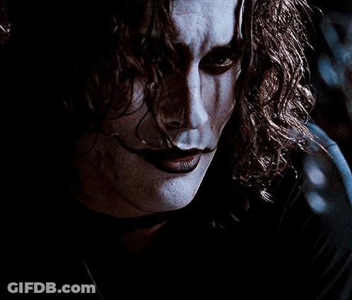 Close Up Face With Long Hair And White Makeup GIF