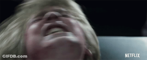 Close Up Face With Netflix Logo GIF