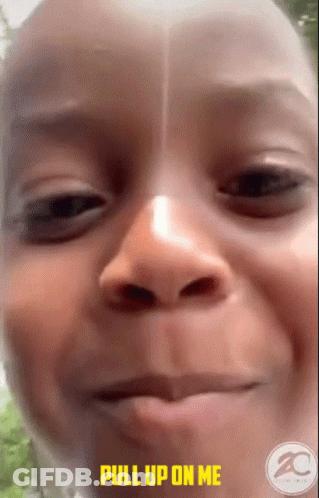 Close Up Face With Pull Up On Me In Yellow GIF