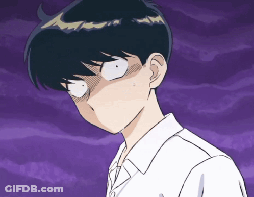 Close Up Face With Purple Sky GIF