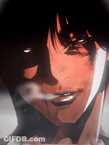 Close Up Face With Smoke Out Of Mouth GIF