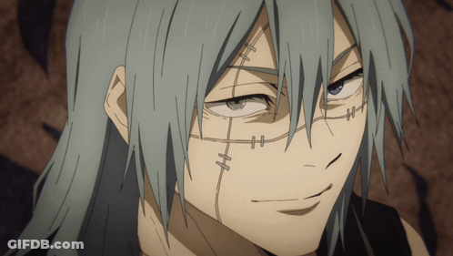 Close Up Face With Stitches GIF