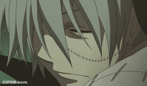 Close Up Face With Stitches GIF