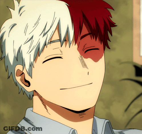 Close Up Face With White And Red Hair GIF