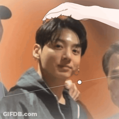 Close Up Face With White Circle In Corner GIF
