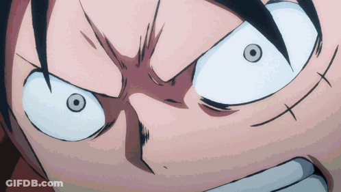 Close Up Face With White Eye And X GIF