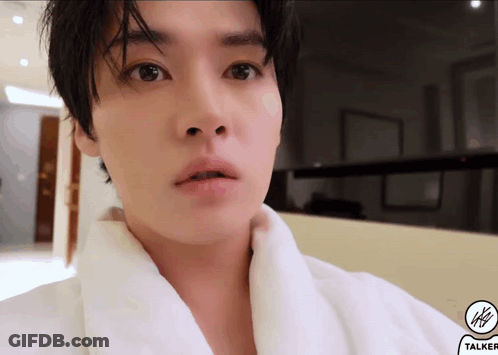 Close Up Face With Word Talker GIF