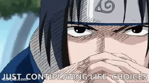Close Up Face With Words Just Contiplating Life Choices GIF