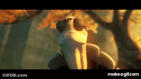 Close Up Frog With Eyes Closed In Woods GIF