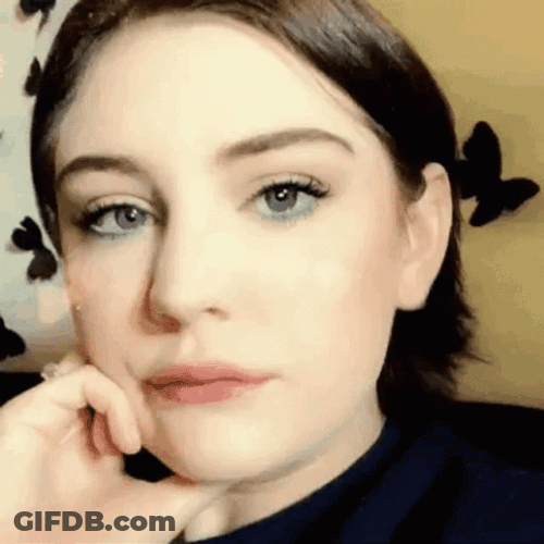 Close Up Girl Eye Roll Meme GIF
