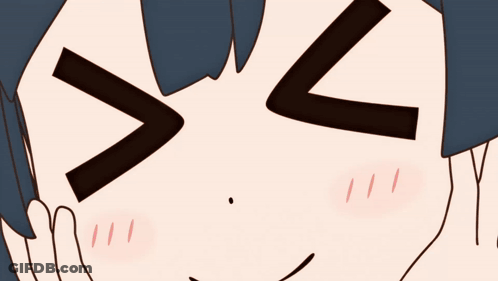 Close Up Girl Eyes Closed Hand On Face GIF