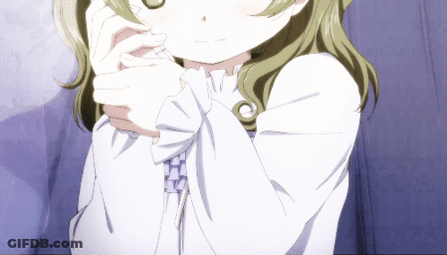 Close Up Girl Face Purple Background GIF
