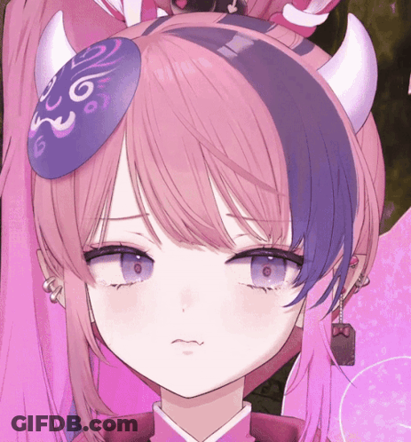 Close Up Girl With Mask On Head GIF