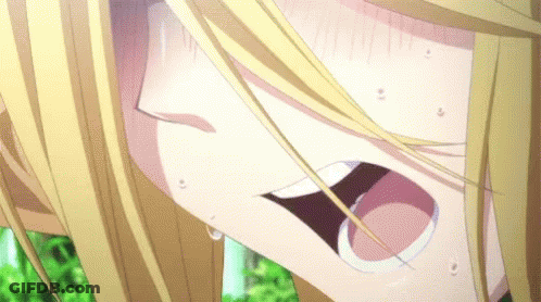 Close Up Girl With Open Mouth And Tear GIF