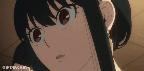 Close Up Girl With Red Eyes And Earrings GIF