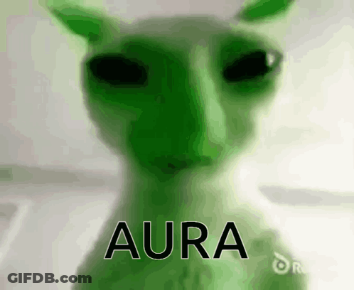 Close Up Green Cat With Aura GIF
