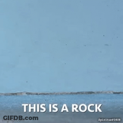 Close-Up Hand Holding Potato This Is A Rock GIF