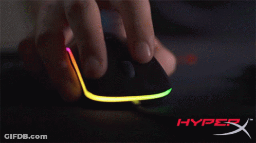 Close Up Hand With Hyper X Logo GIF