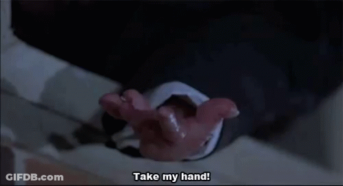 Close Up Hand With Take My Hand GIF