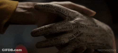 Close Up Holding Hands Saying I Want To See You GIF